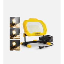 LUTEC 12500 Lumen LED Work Light, Dimmable Flood Lights with 3 Yellow - €55,42 EUR