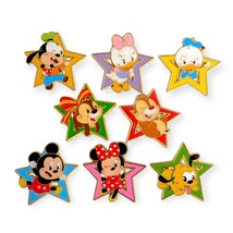 Cute Stars Disney Pins: Goofy, Daisy, Donald, Chip, Dale, Mickey, Minnie... - £58.84 GBP