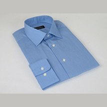 Men Mondego 100% Cotton Dress Sport shirt Regular Modern fit sn6100 Blue Stripe image 2