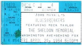 Vintage John Mayall Bluesbreakers Ticket Stub April 20 1984 St. Louis Mi... - $49.49