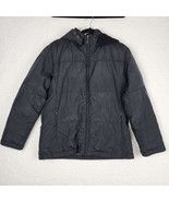 Liz Claiborne Womens Small Removable Hood Down Feather Puffer Jacket Black - $25.02 CAD