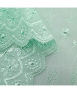 Double Scalloped Finished Edge Eyelet Lace Fabric by the Yard, 43-44&quot; Al... - $14.99
