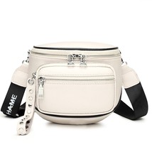 Luxury Multi-pocket 100% cowhide Crossbody Bags For Women Black Shoulder Messeng - £35.31 GBP