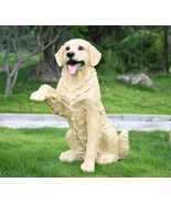 interoknack Life-Size Golden Retriever Outdoor Statue, Realistic Sitting... - €838,96 EUR