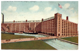 Montgomery Ward &amp; Co Buildings Chicago Illinois Department Store Postcard - £11.83 GBP