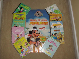 Lot of 10 Little Golden Books - Mickey Mouse + 60th Birthday Poster - £11.98 GBP