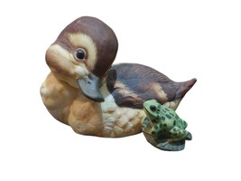 Vintage 1985 Franklin Mint AHOY! Figurine Duckling and Frog - GUC - £10.42 GBP