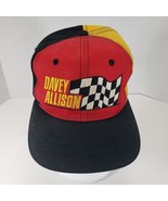 VINTAGE DAVEY ALLISON #28 SEWN LOGO SNAPBACK HAT CAP NASCAR RACING HAVOLINE - £15.70 GBP