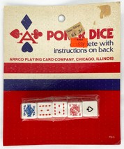 Vintage Arrco Playing Card Company Poker Dice Nos Sealed New Made In Japan - £20.62 GBP