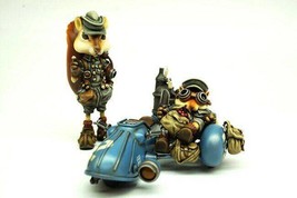 1/12 Resin Model Kit Squirrels Racers Speed Car Fairy Tales Miniature Unpainted - $65.96