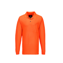 Portwest Flame Resistant Anti-Static Polo Orange Jumper Long Sleeve Shir... - $69.95