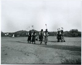 Papago Indian Wi&#39;ikita Feather Ceremony Photograph 1920 Masked Priests Vikita - £156.90 GBP