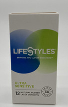 LifeStyles Ultra Sensitive Condoms 12ct NEW EXP 12/31/2026 - £5.44 GBP