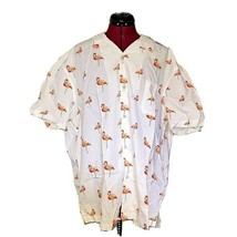 28 Palms Shirt Multicolor Men Button Front Flamingo Pocket Side Split Si... - $17.62