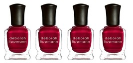 Lot 4 Deborah Lippmann Silk Matte Nail Polish “Red Silk Boxers” Limited ... - $16.99