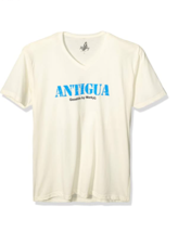 Marky G 6440 Adult Unisex Antigua Graphic Sueded V-Neck T-Shirt, Natural... - €4,91 EUR