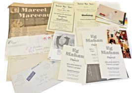 Mime Paper Collectibles Memorabilia Vintage Lot Ed Mahan Ephemera - £13.94 GBP