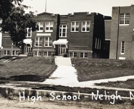 Vintage 1930-1950 RPPC Neligh High School NE Nebraska Real Photo Postcard EKC - £14.55 GBP