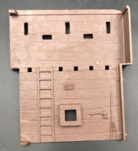 Vintage Marx Log Cabin Side Wall Fort Apache Playset 6.5&quot; x 6&quot; -- - £16.42 GBP