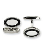 Chisel Stainless Steel Enameled Cuff Links - €52,26 EUR