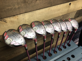 USED Right Senior Ladies iDrive Pink Golf Clubs All Hybrid #4-SW Set 472-9LCE - £234.27 GBP