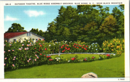 Outdoor Theater Blue Ridge Assembly Grounds North Carolina Postcard - £5.41 GBP