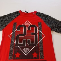 Vibes #23 Greatest Of All Time Men's Red & Black Cotton Raglan T-Shirt Size M image 7