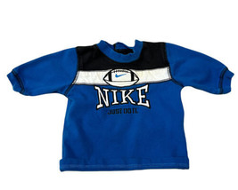 Nike &quot;JUST DO IT&quot; Boy&#39;s Blue 100% Cotton Shirt Sz 3 Months - $9.00