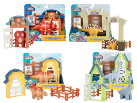 Dino Ranch  Action Pack Set Brontosaurus Ankylosaurus Stegosaurus &amp; Triceratops - £59.84 GBP