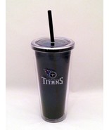 NFL Tennessee Titans 22 oz Color Double Wall Acrylic Travel Tumbler Cup - £13.54 GBP