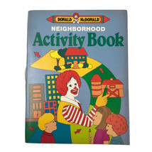 McDonald&#39;s Ronald McDonald Coloring Book 1982 Neighborhood Activity Book  - £25.58 GBP