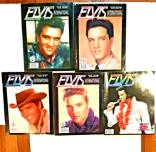 5 Elvis Presley International Magazines 1997 1998 Collection of an Impersonator - £28.44 GBP