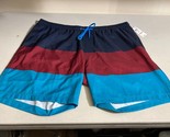 Club Room Men&#39;s Colorblocked 7&quot; Quick Dry Swim Trunks Aqua Combo-2XL 44-46 - $16.94