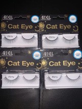 NEW! Lot of 4 Pair Ardell Professional Cat Eye Flirty Black False Faux Eyelashes - £10.40 GBP