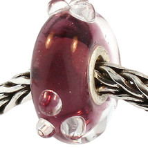 Authentic Trollbeads Glass 61330 Purple Flower Bud - £9.91 GBP