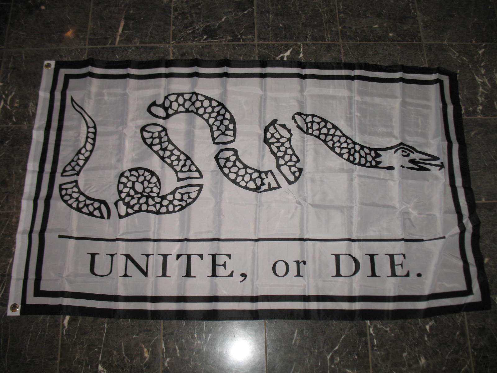 Primary image for 3X5 Unite Or Die Benjamin Franklin Snake Flag 3'X5' Banner Brass Grommets