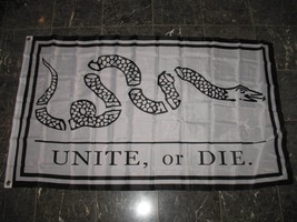 3X5 Unite Or Die Benjamin Franklin Snake Flag 3'X5' Banner Brass Grommets - $20.95