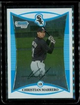 2008 Bowman Chrome Prospects Baseball Card BCP235 Christian Marrero White Sox - £6.31 GBP