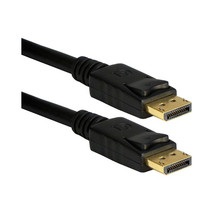 Qvs DP-06 6FT Display Port Male To Male Digital A/V Cable With Latches - £19.31 GBP