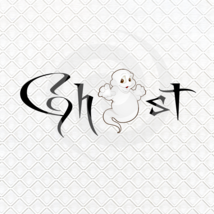 Ghost Font 4smp-Digital ClipArt-Gift Tag-T shirt-Jewelry-Holiday-Halloween - £0.97 GBP
