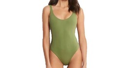 SEAFOLLY 10761-058 Active Retro Tank Maillot Swimsuit Moss ( 10 ) - £54.50 GBP