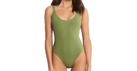 SEAFOLLY 10761-058 Active Retro Tank Maillot Swimsuit Moss ( 10 ) - £54.15 GBP