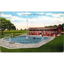 Vintage Kropp Linen Postcard, Maytag Park Swimming Pool Newton Iowa, Mid... - $8.80