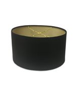Royal Designs, Inc. Shallow Oval Hardback Lamp Shade, HB-611-10BLK/GL, B... - €36,18 EUR