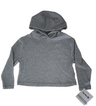 HURLEY ~ Hooded ~ Long Sleeve Shirt w/Hair Tie ~ Grey Heather ~ Girls&#39; S... - $30.00