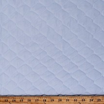 Single-Face Quilted Baby Blue 43&quot; Poly Cotton Blend Fabric by the Yard D270.21 - $37.99