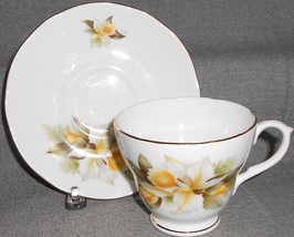 DUCHESS Bone China ORCHID PATTERN Cup and Saucer MADE IN ENGLAND - $24.74