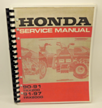 HONDA Service Shop Repair Manual  1990-97 Honda TRX200 Fourtrax ATV OEM TRX 200 - $25.15