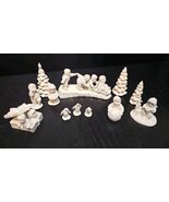 Dept 56 Snowbabies Pewter Miniature Figurine Lot Trees Penguins Christma... - $1,111.92 MXN
