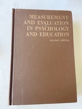 Measurement and Evaluation in Psychology and Education by Robert L. Thor... - $8.95